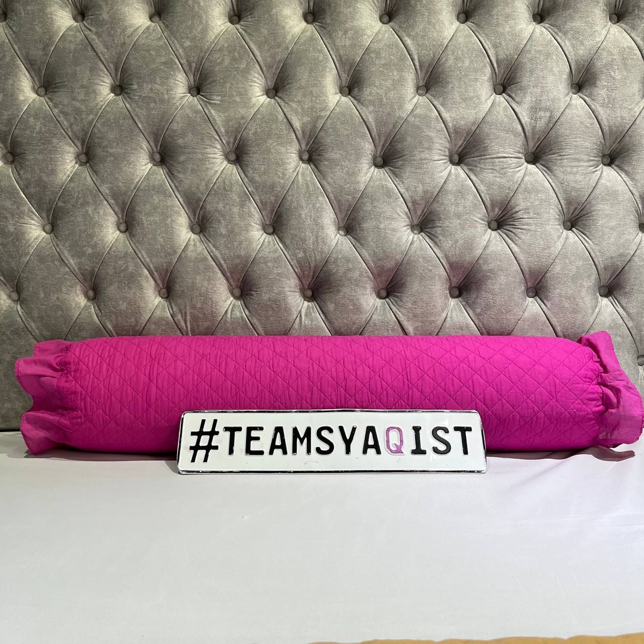 SYAQIST - Bolster Cover - Fushia - Image 3