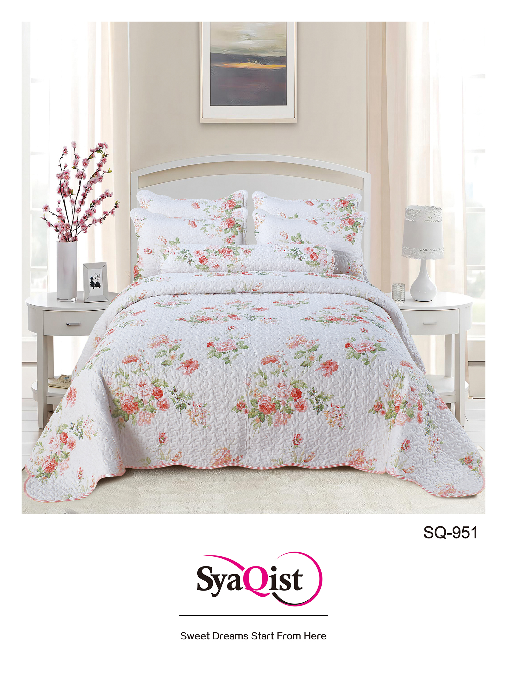 SYAQIST - CADAR SUPER QUEEN Printed 6IN1 SQND951 R-8