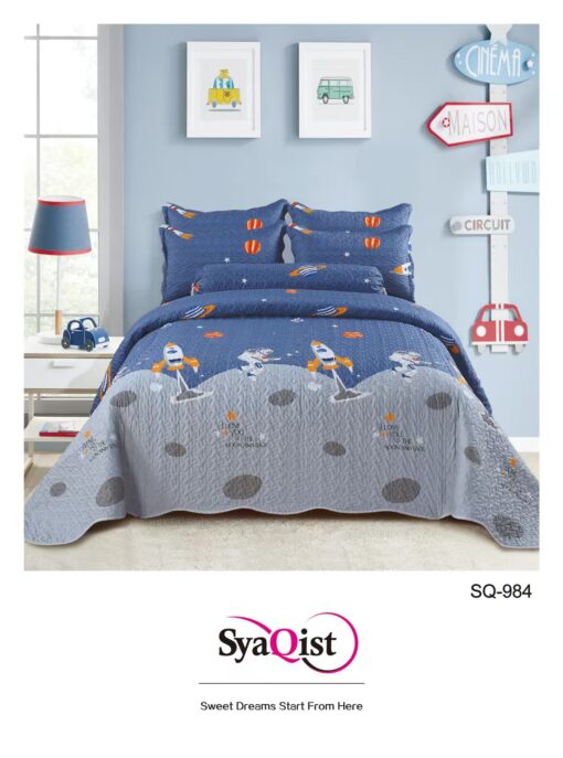 SYAQIST - CADAR SUPER QUEEN Printed 6IN1 SQND984