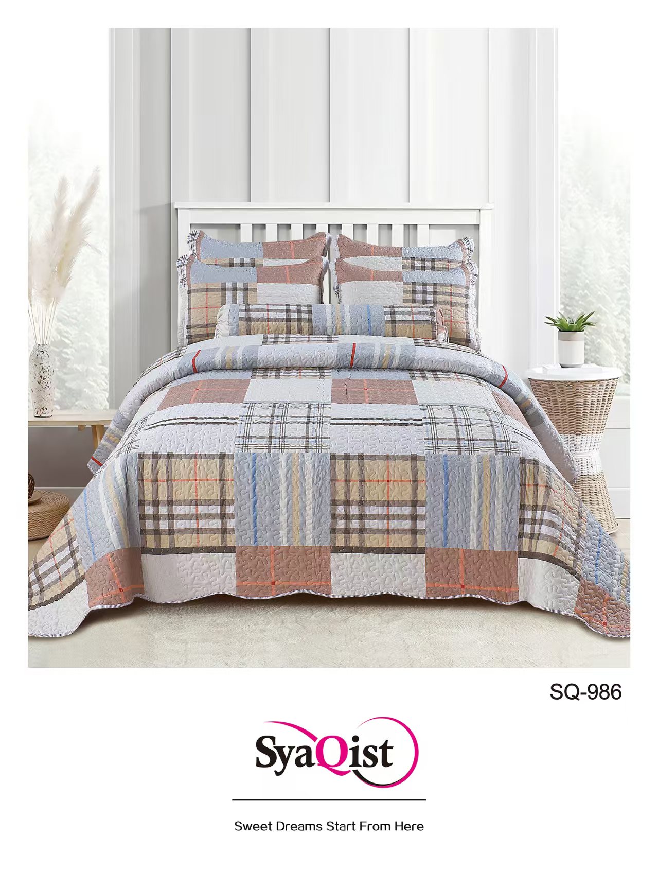 SYAQIST - CADAR SUPER QUEEN Printed 6IN1 SQND986 R-16