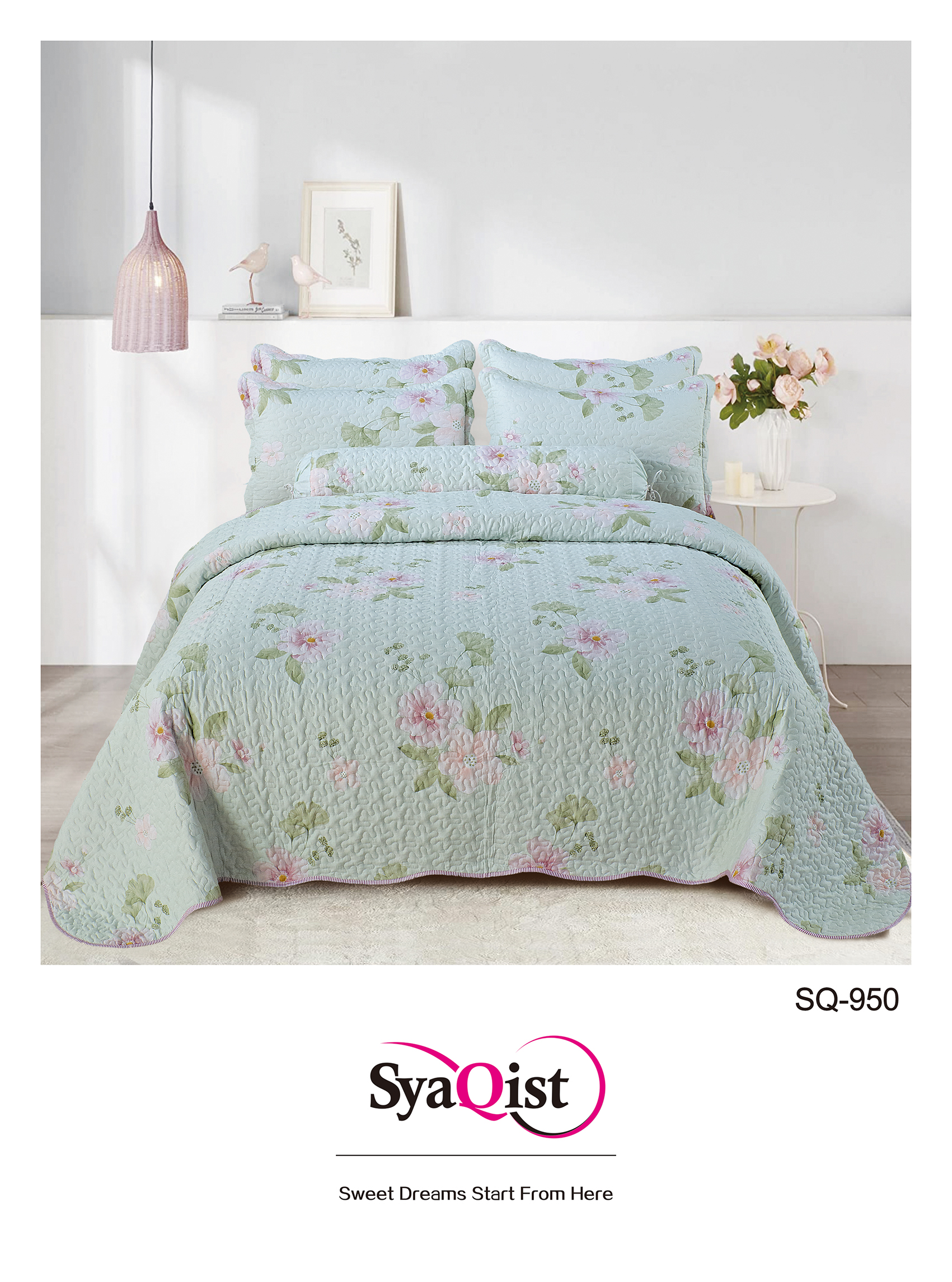 SYAQIST - CADAR SUPER QUEEN Printed 6IN1 SQND950