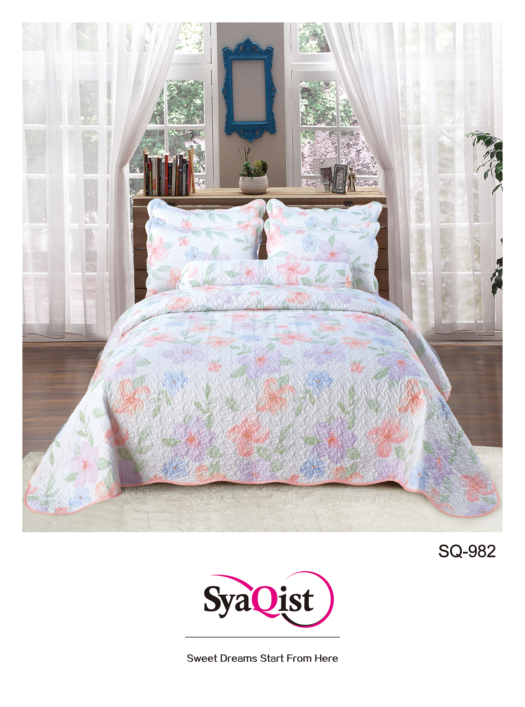 SYAQIST - CADAR SUPER QUEEN Printed 6IN1 SQND982 R-04