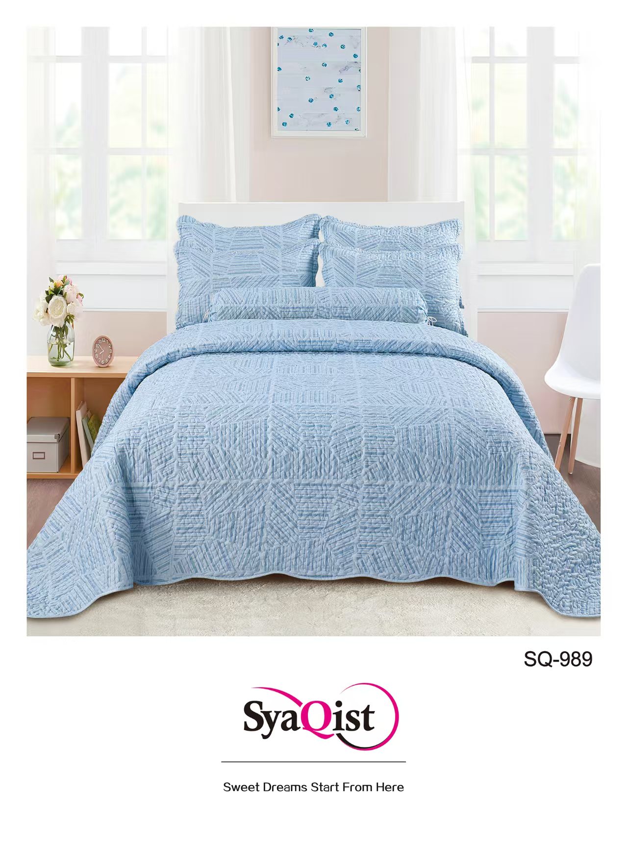 SYAQIST - CADAR SUPER QUEEN Printed 6IN1 SQND989 R-14