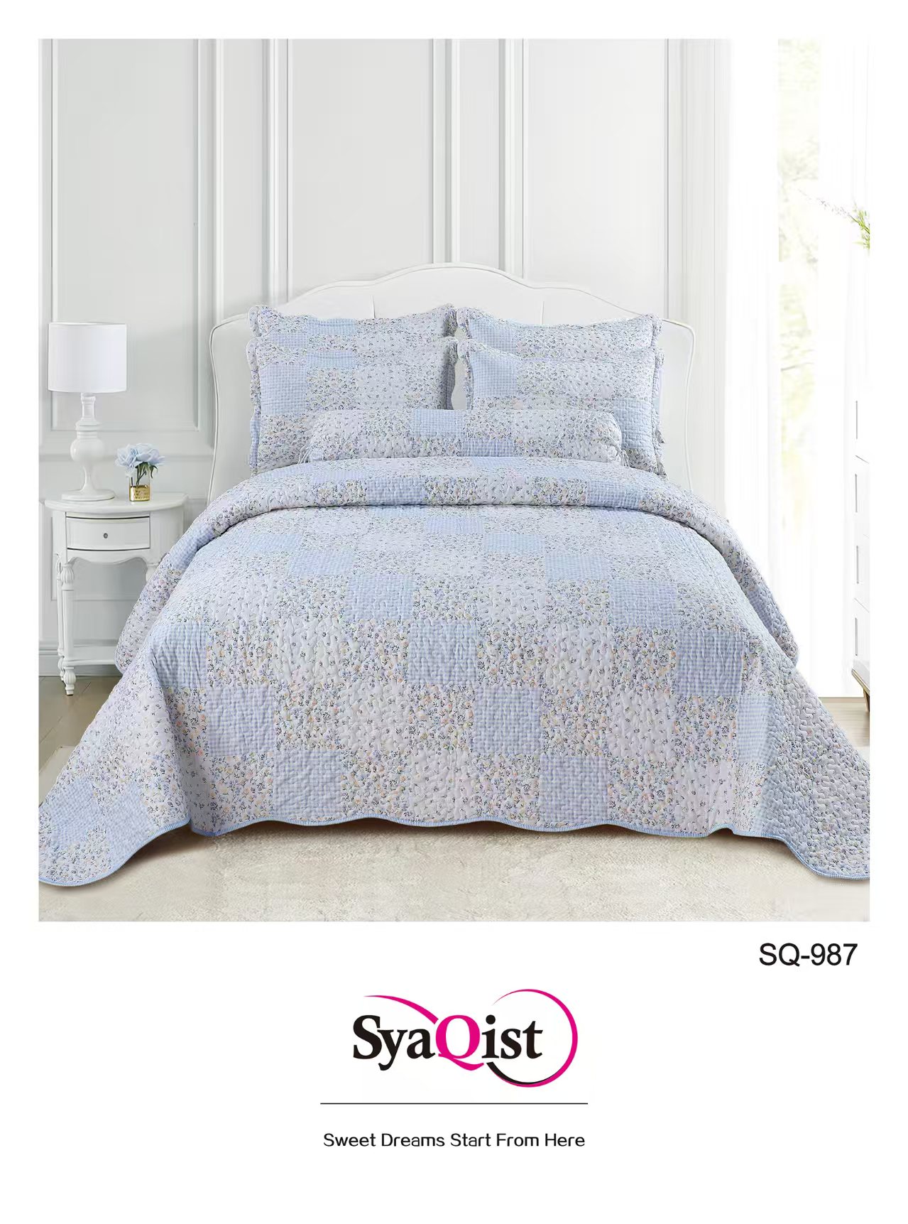 SYAQIST - CADAR SUPER QUEEN Printed 6IN1 SQND987 R-08