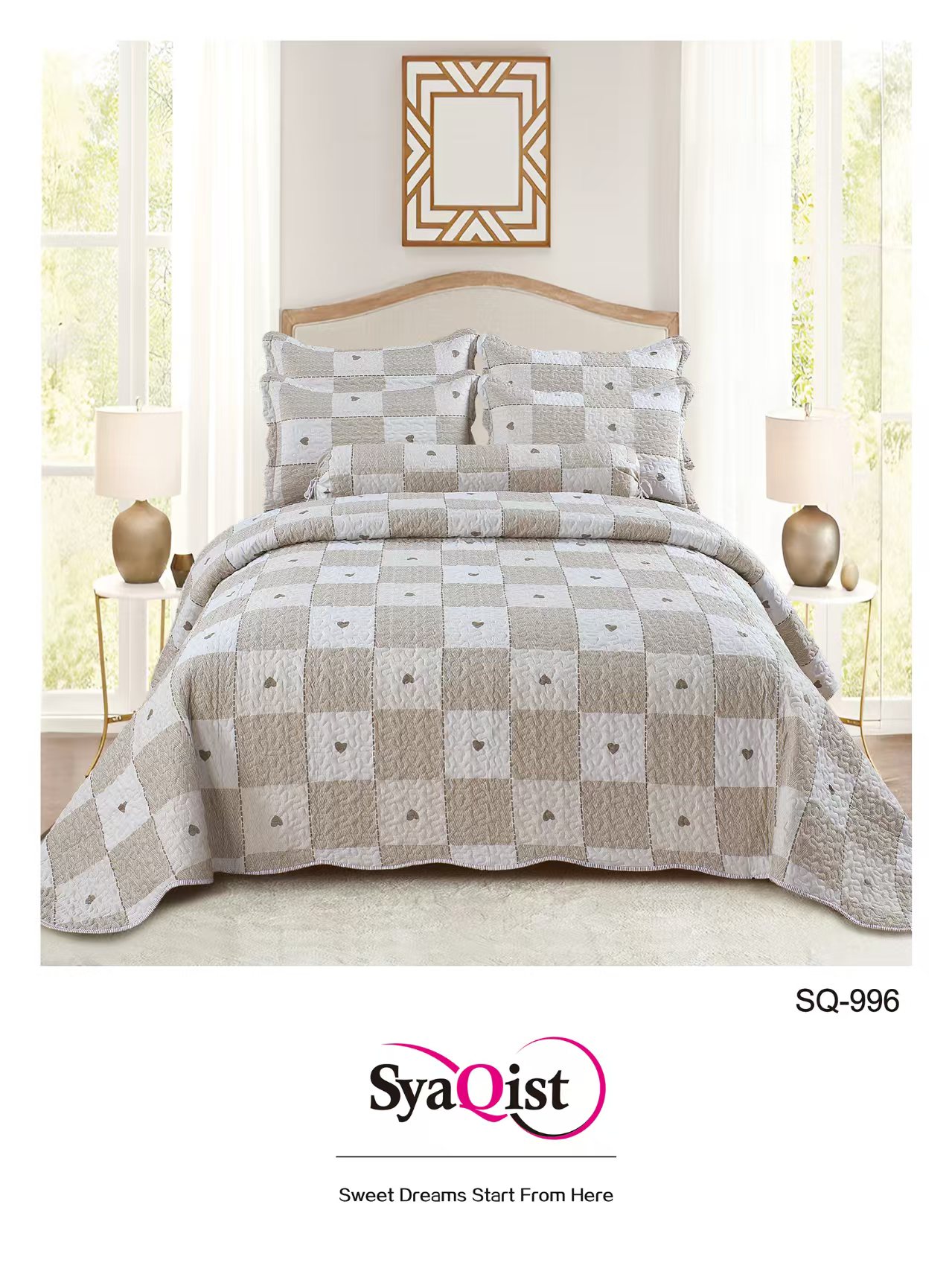 SYAQIST - CADAR SUPER QUEEN Printed 6IN1 SQND996 R-16