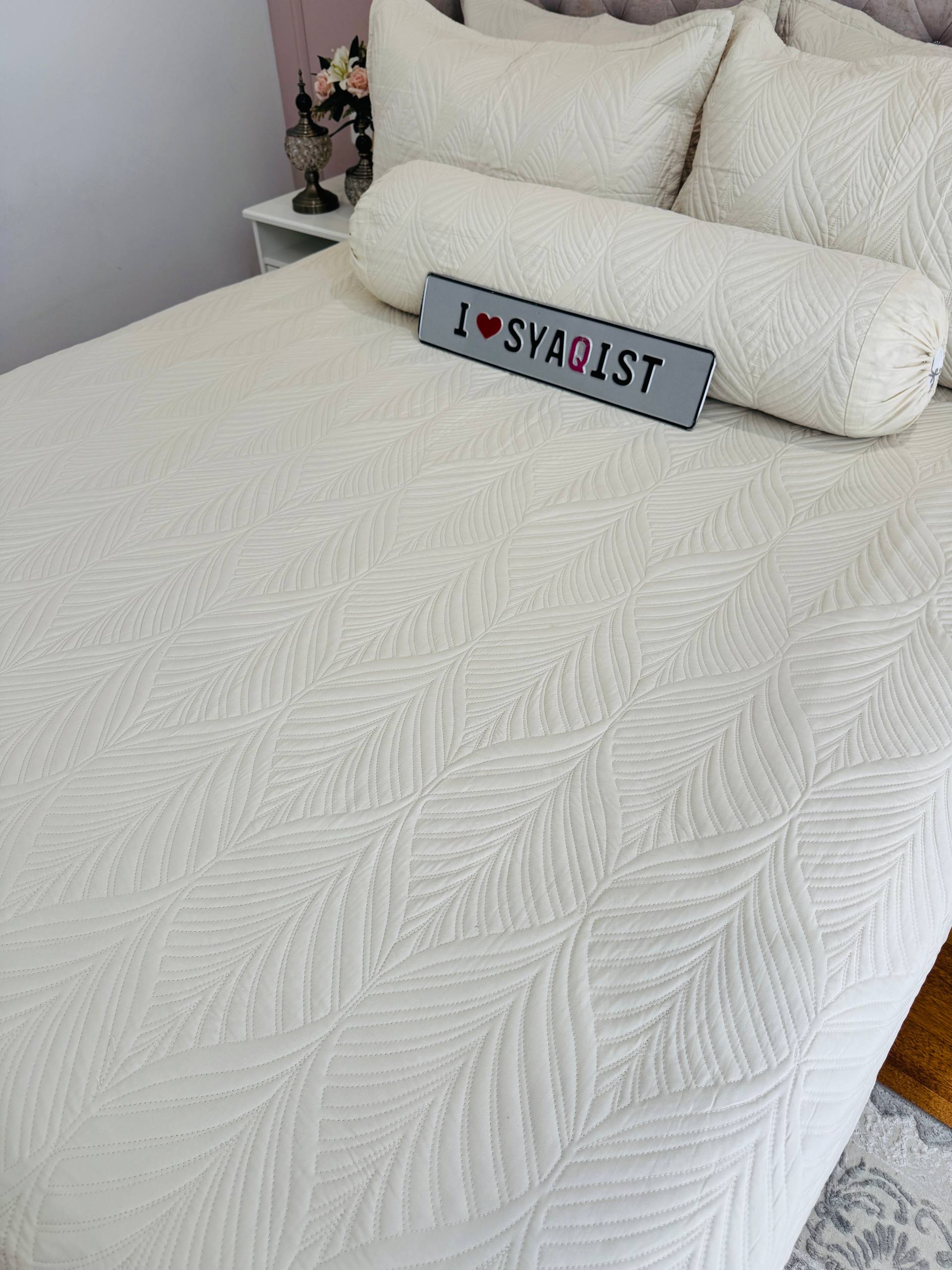 SYAQIST LEAF COLLECTION SUPER QUEEN 6IN1 SQLC603 Cream R-10 - Image 5