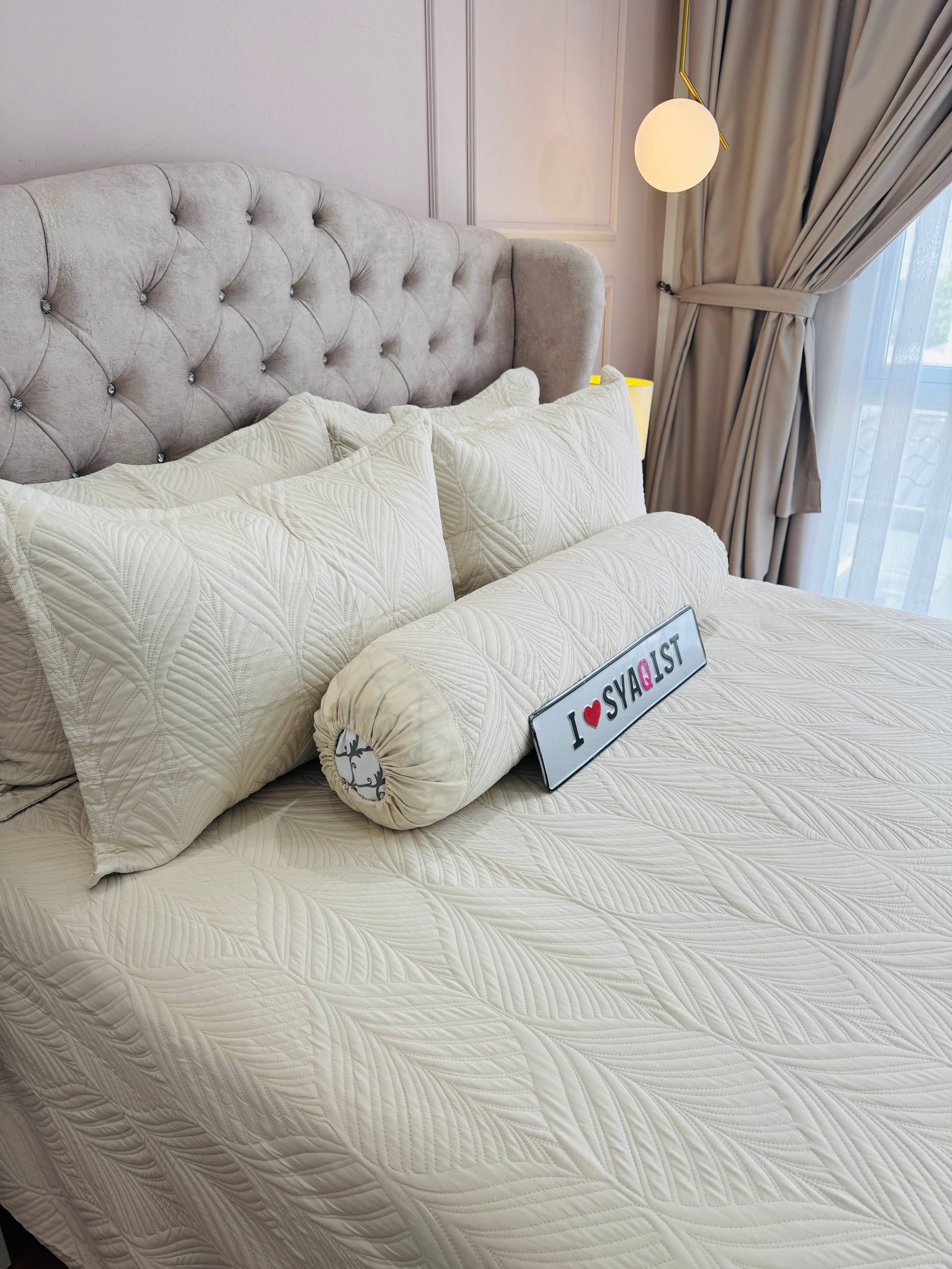 SYAQIST LEAF COLLECTION SUPER QUEEN 6IN1 SQLC603 Cream R-10 - Image 4