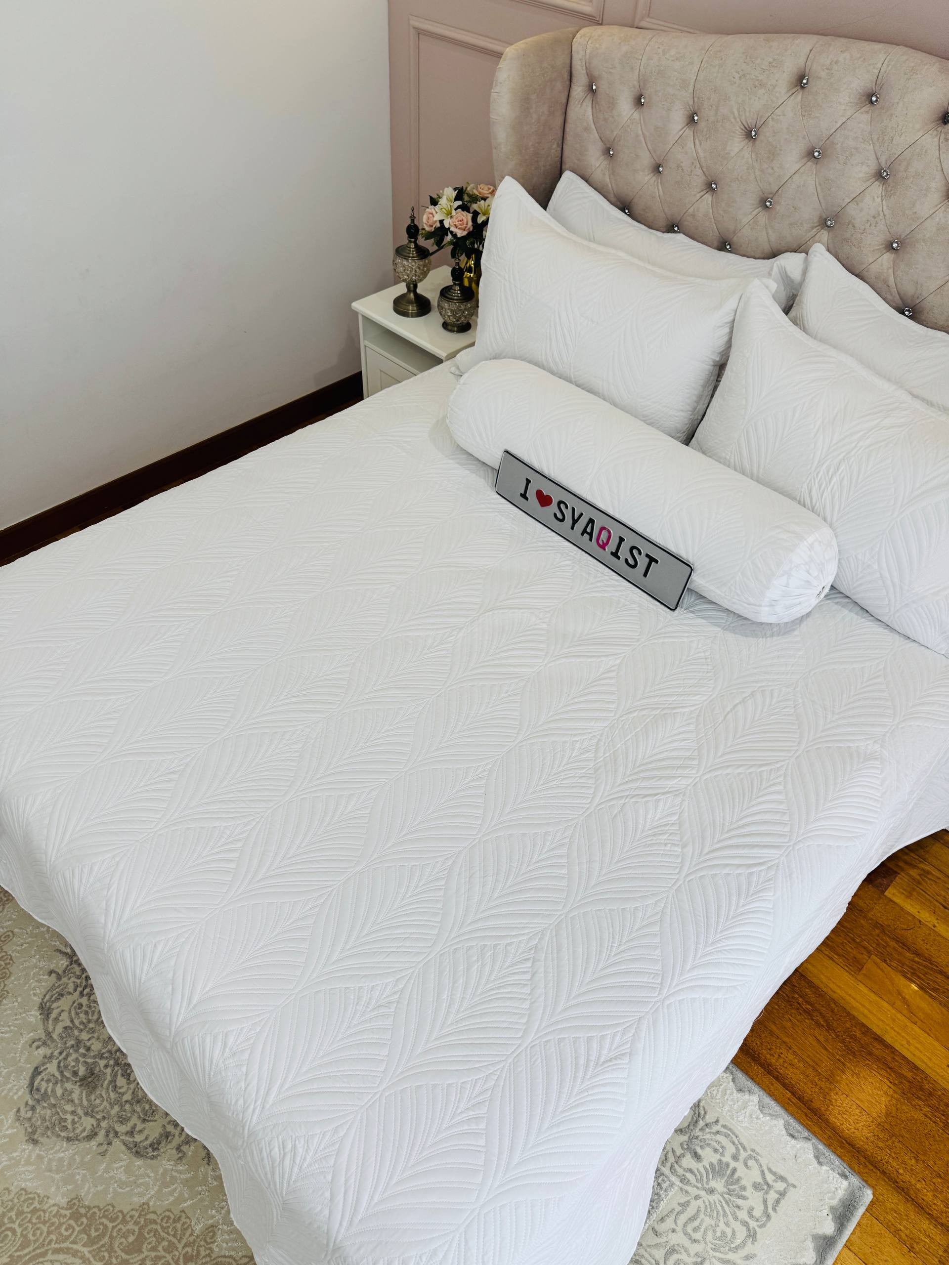 SYAQIST LEAF COLLECTION SUPER QUEEN 6IN1 SQLC602 White R-10 - Image 3
