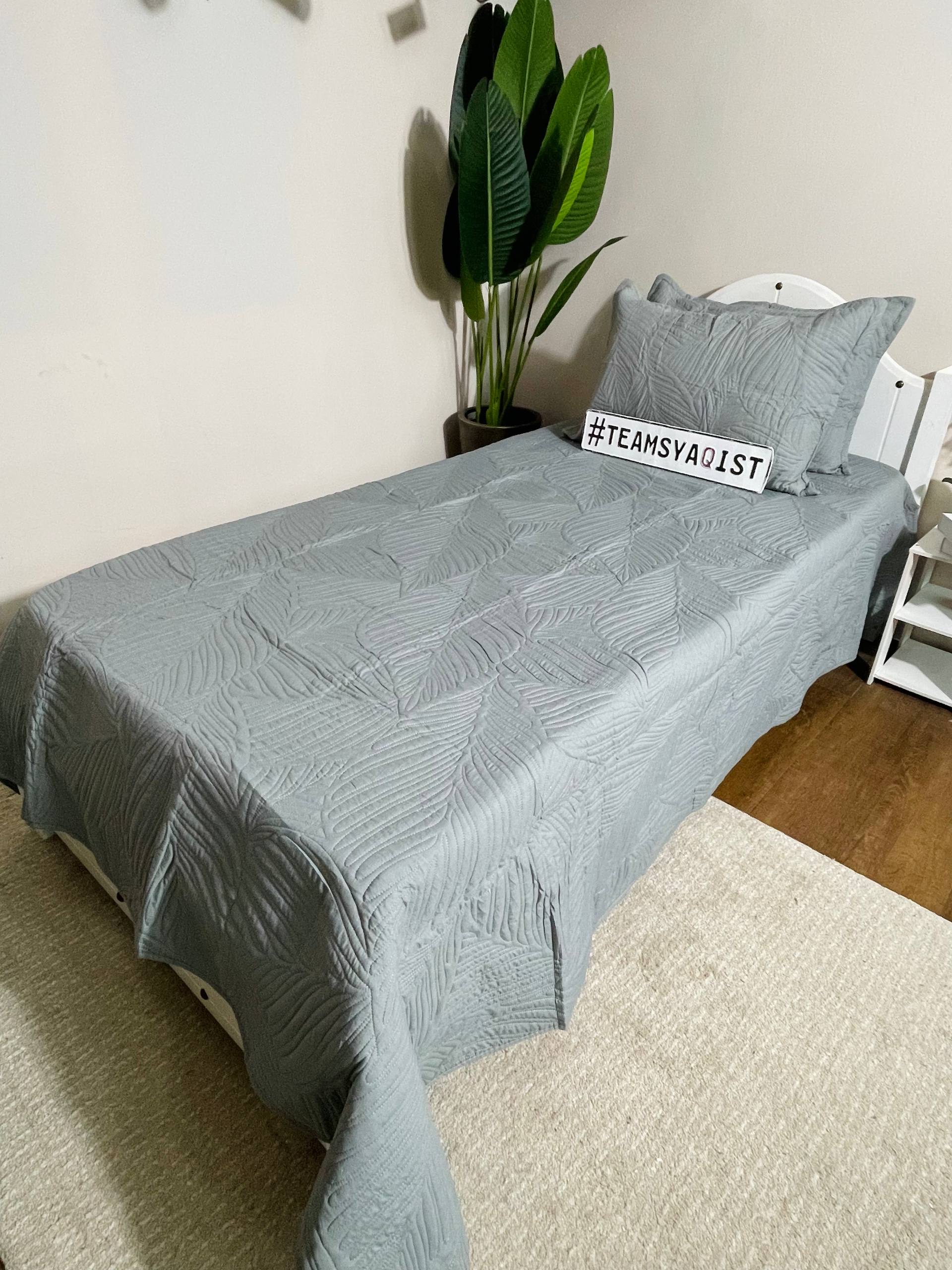 SYAQIST LEAF COLLECTION SUPER SINGLE 3IN1 LC002 — Imperial Slate