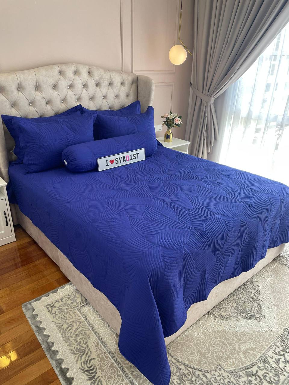 SYAQIST - PATCHWORK EMBROIDERY SQPE061 ROYAL BLUE