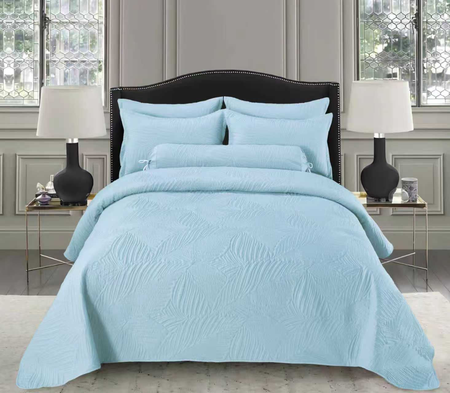 SYAQIST LEAF COLLECTION SUPER QUEEN 6IN1  LC010 — Serenity Blue
