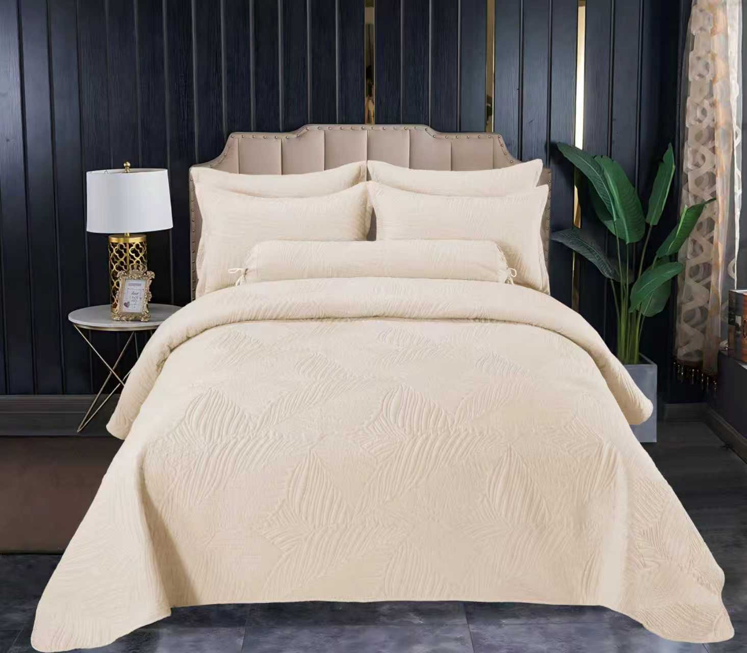 SYAQIST LEAF COLLECTION SUPER KING 6IN1   LC009 — Vanilla Ivory