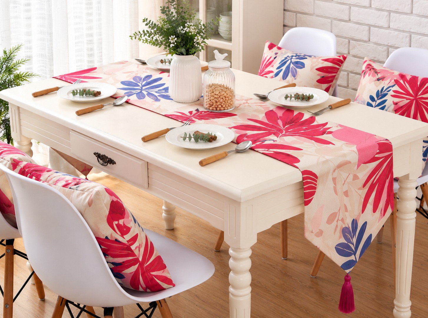 SYAQIST - PREMIUM COTTON LINEN TABLE RUNNER - TR LINEN 007