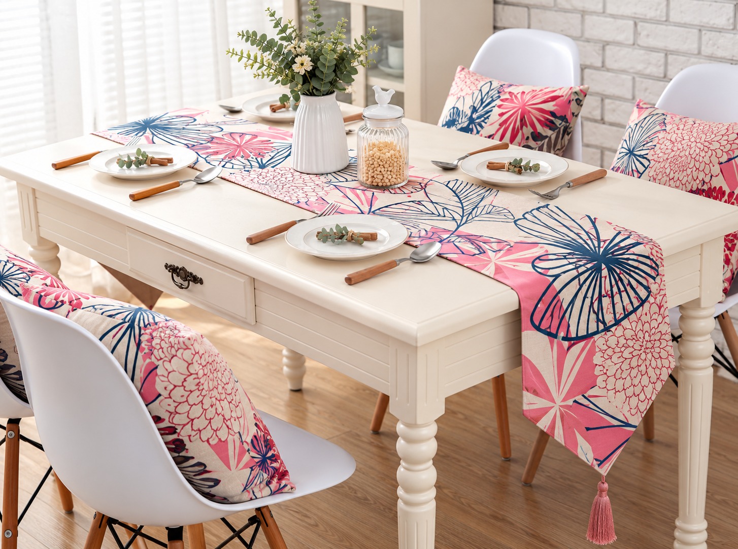 SYAQIST - PREMIUM COTTON LINEN TABLE RUNNER - TR LINEN 005