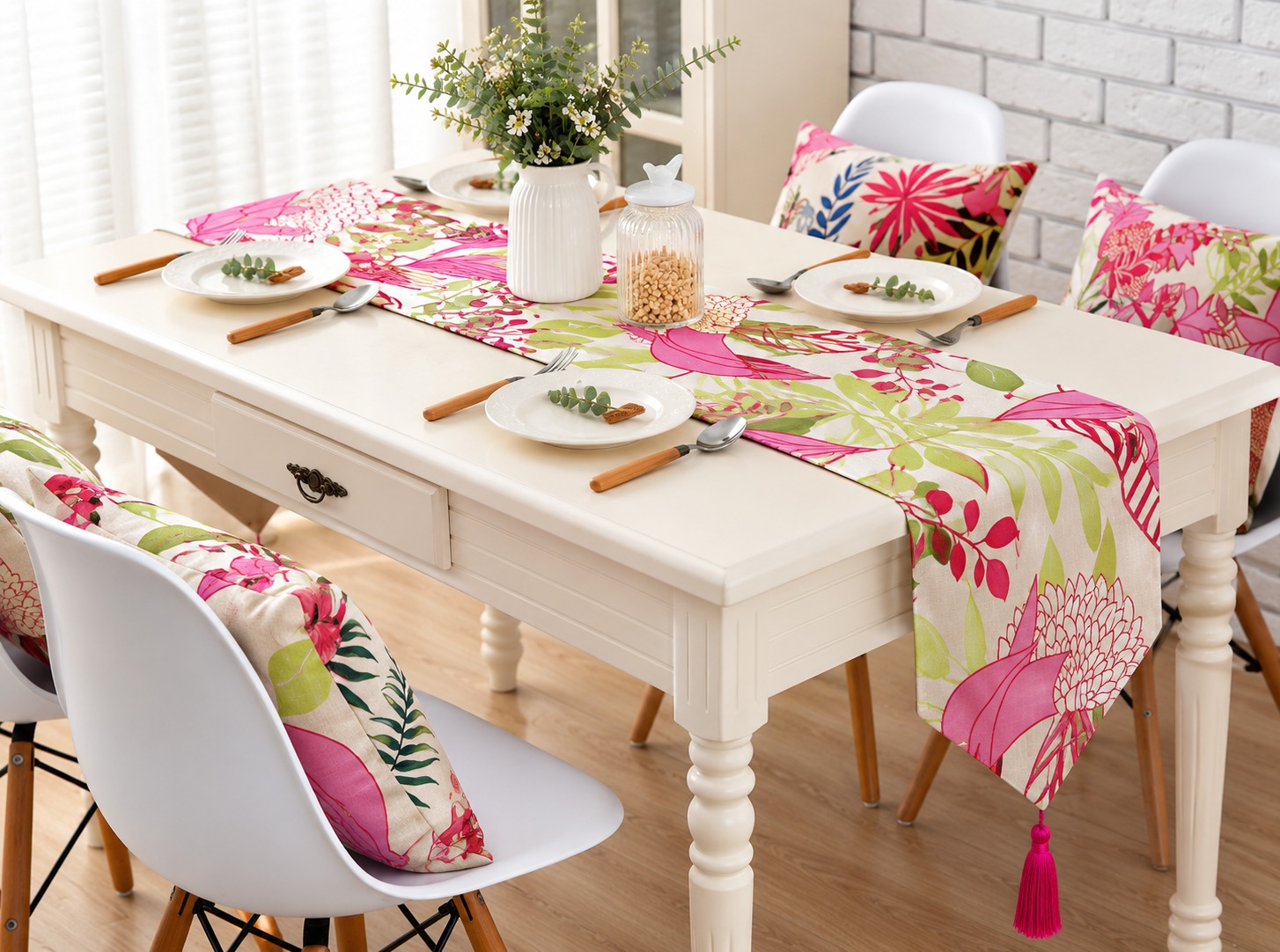 SYAQIST - PREMIUM COTTON LINEN TABLE RUNNER - TR LINEN 004